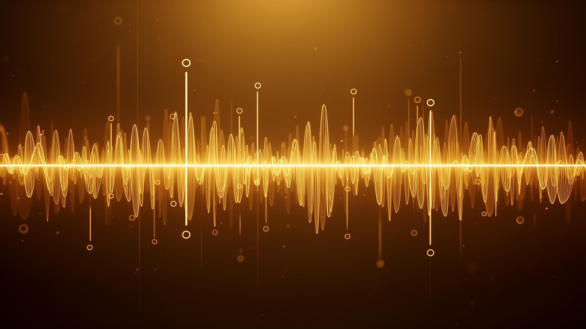 Musical rhythm visualization with sound waves