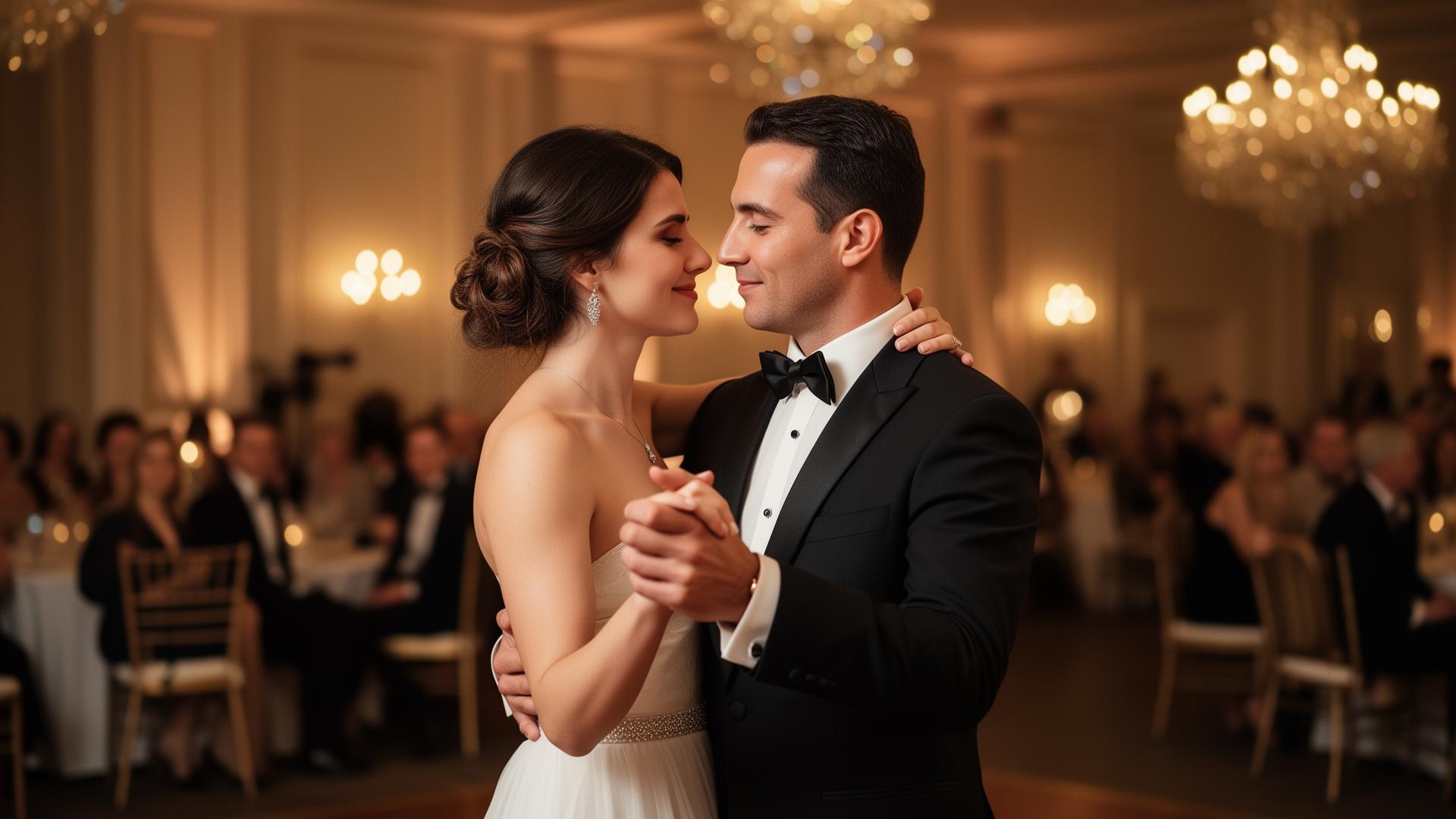 Slow dance experience with couple in elegant setting